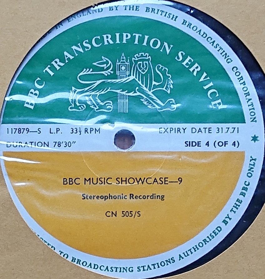 CN 505 S 18 BBC music showcase - 9 (Sides 2 & 4) Various from the BBC records and Tapes library Label